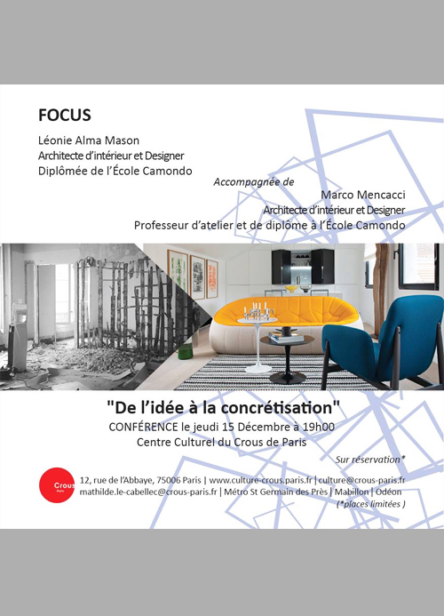 Conférence au CROUS Paris
